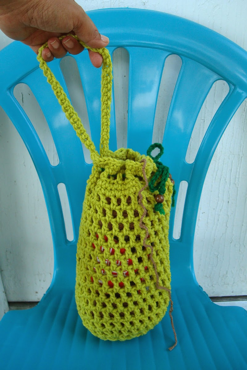 Crochet Bottle Holder Pattern Handmade Haniyyah Crochet Yarn Cozy Holder Or Carrier