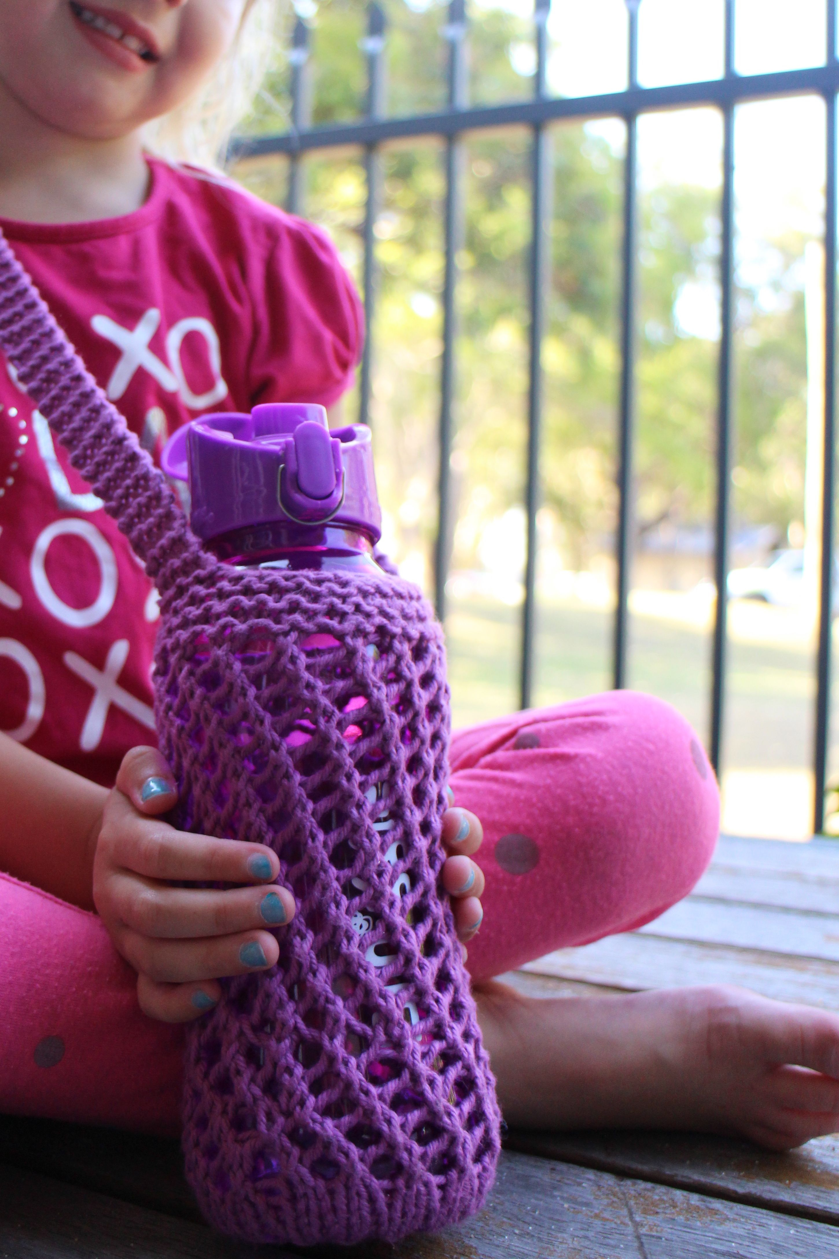 Crochet Bottle Holder Pattern Knitted Water Bottle Holdercraftsmumship