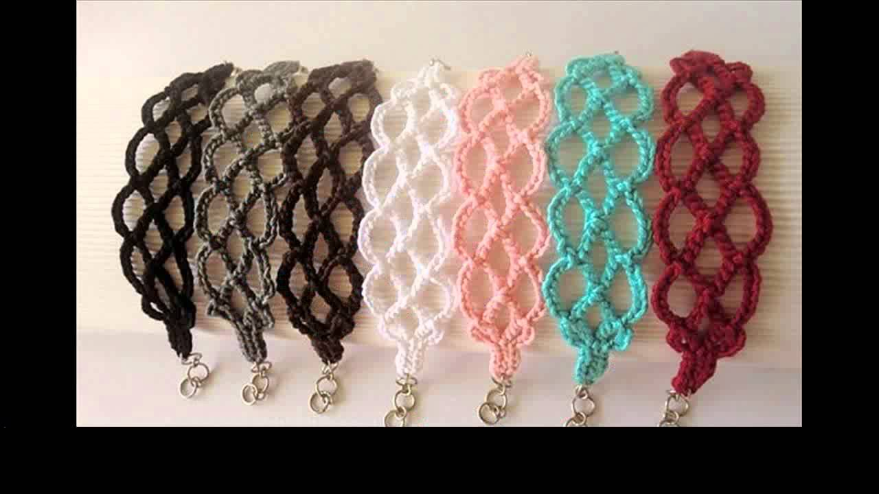 Crochet Bracelet Pattern Beaded Crochet Bracelet Tutorial Youtube