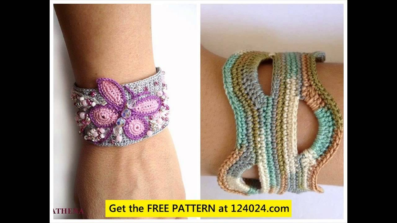 Crochet Bracelet Pattern Easy Crochet Bracelet Patterns Youtube
