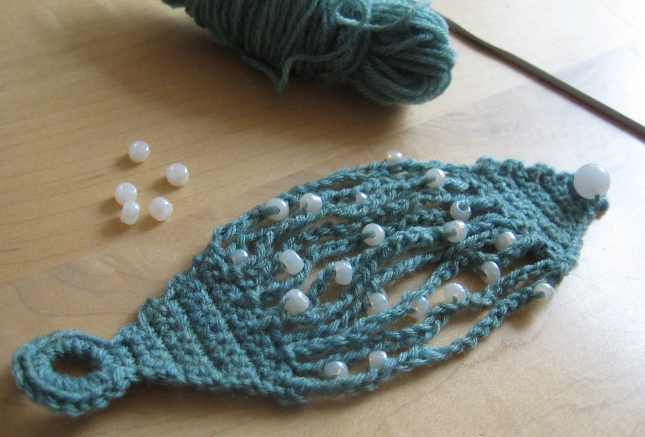 Crochet Bracelet Pattern Pattern For Beaded Crochet Bracelet Make My Day Creative