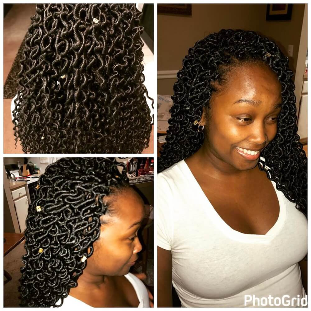 Crochet Braid Pattern For Ponytail 20 Hottest Crochet Hairstyles In 2019 Braids Twists Faux Locs
