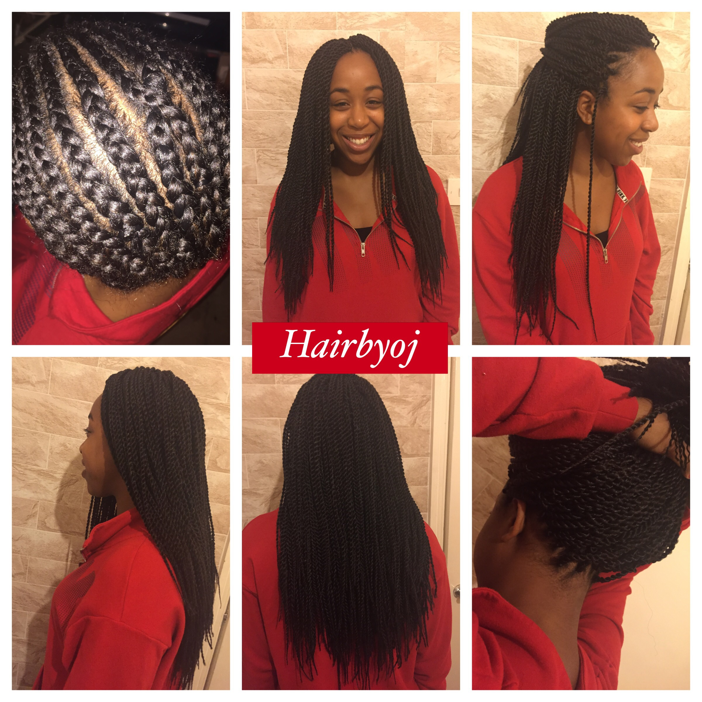 Crochet Braids Braid Pattern Chest Length Small Senegalese Rope Twist Crochet Braids With Middle