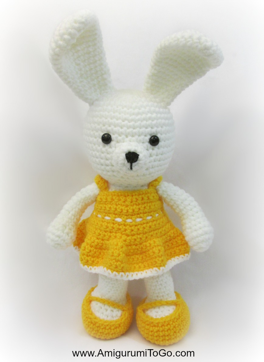 Crochet Bunny Pattern Easy Easy Spring Time Dress For Bunny Amigurumi To Go