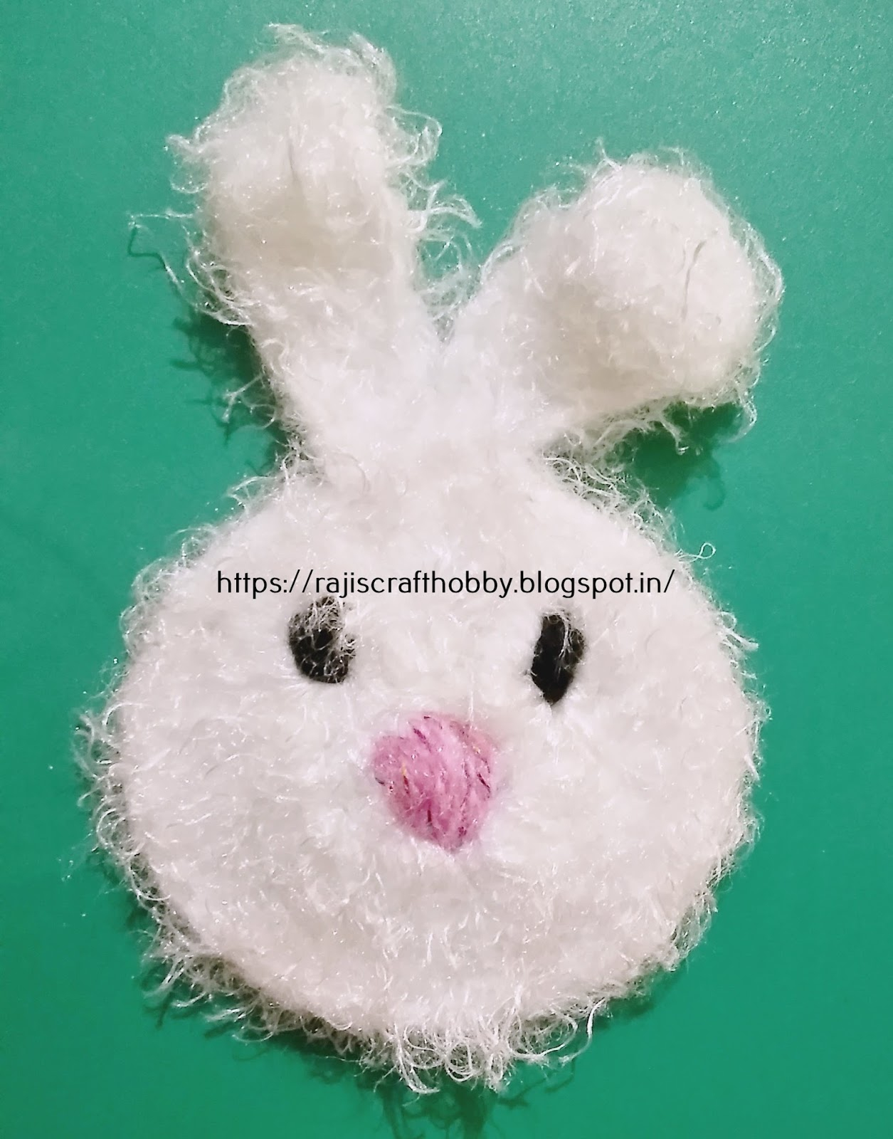 Crochet Bunny Pattern Easy Rajis Craft Hob Easy Crochet Bunny Applique Pattern