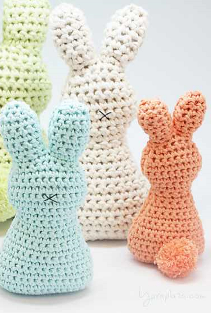 Crochet Bunny Pattern Easy Super Cute And Super Easy Easter Bunny With Pom Pom Crafts