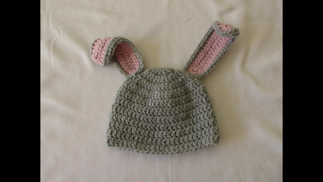 Crochet Bunny Pattern Easy Very Easy Crochet Ba Childs Bunny Hat Tutorial Part 1 Youtube