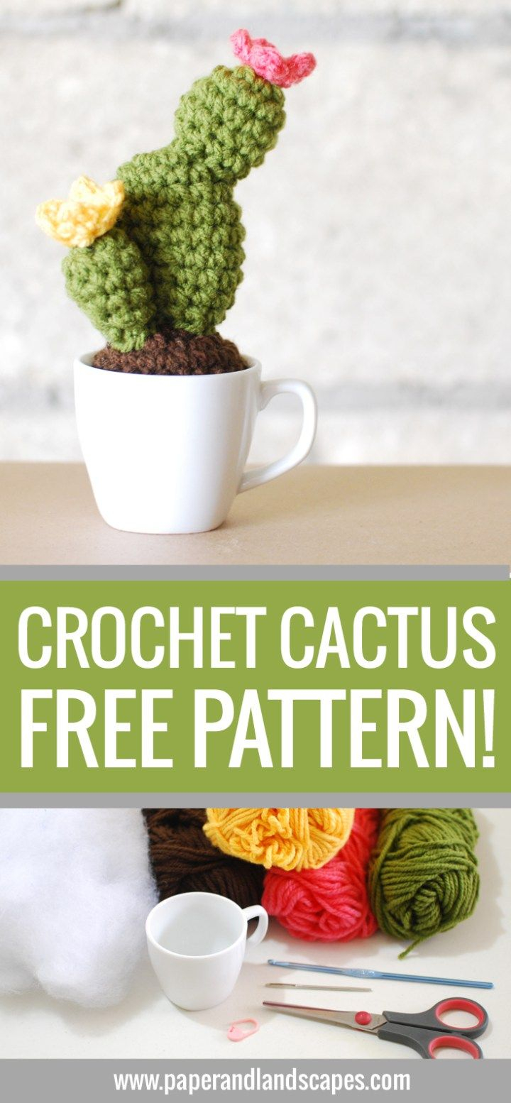 Crochet Cactus Pattern Crochet Cactus In A Cup Free Pattern Crochet Pinterest