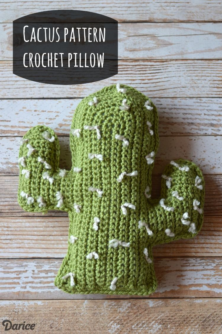 Crochet Cactus Pattern Crochet Cactus Pattern Pillow Free Tutorial Darice Crochetholic