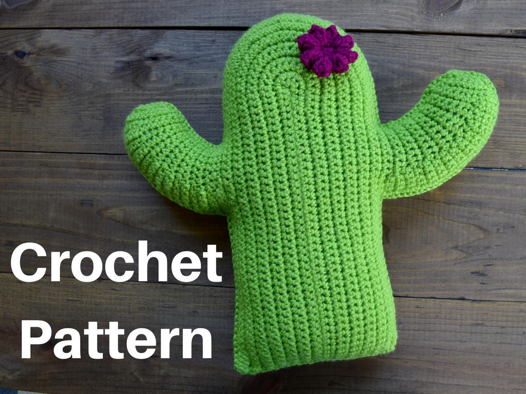 Crochet Cactus Pattern Crochet Cactus Pillow Pattern Digital Download Cactus Pillow
