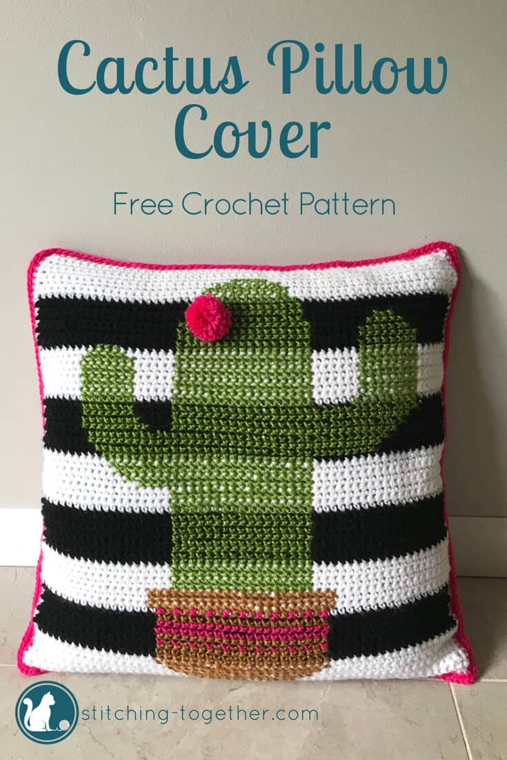 Crochet Cactus Pattern Crochet Cactus Pillow Pattern Stitching Together