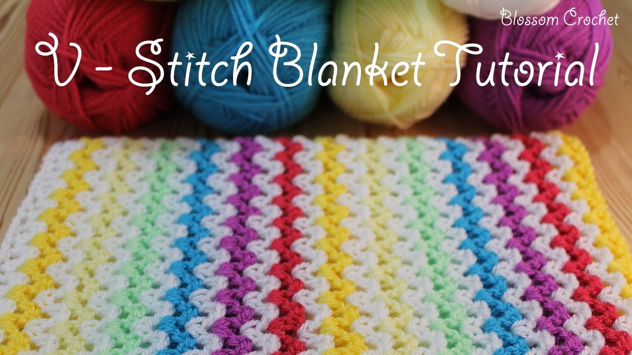 Crochet Camo Baby Blanket Pattern Super Easy Crochet V Stitch Blanketscarf Youtube