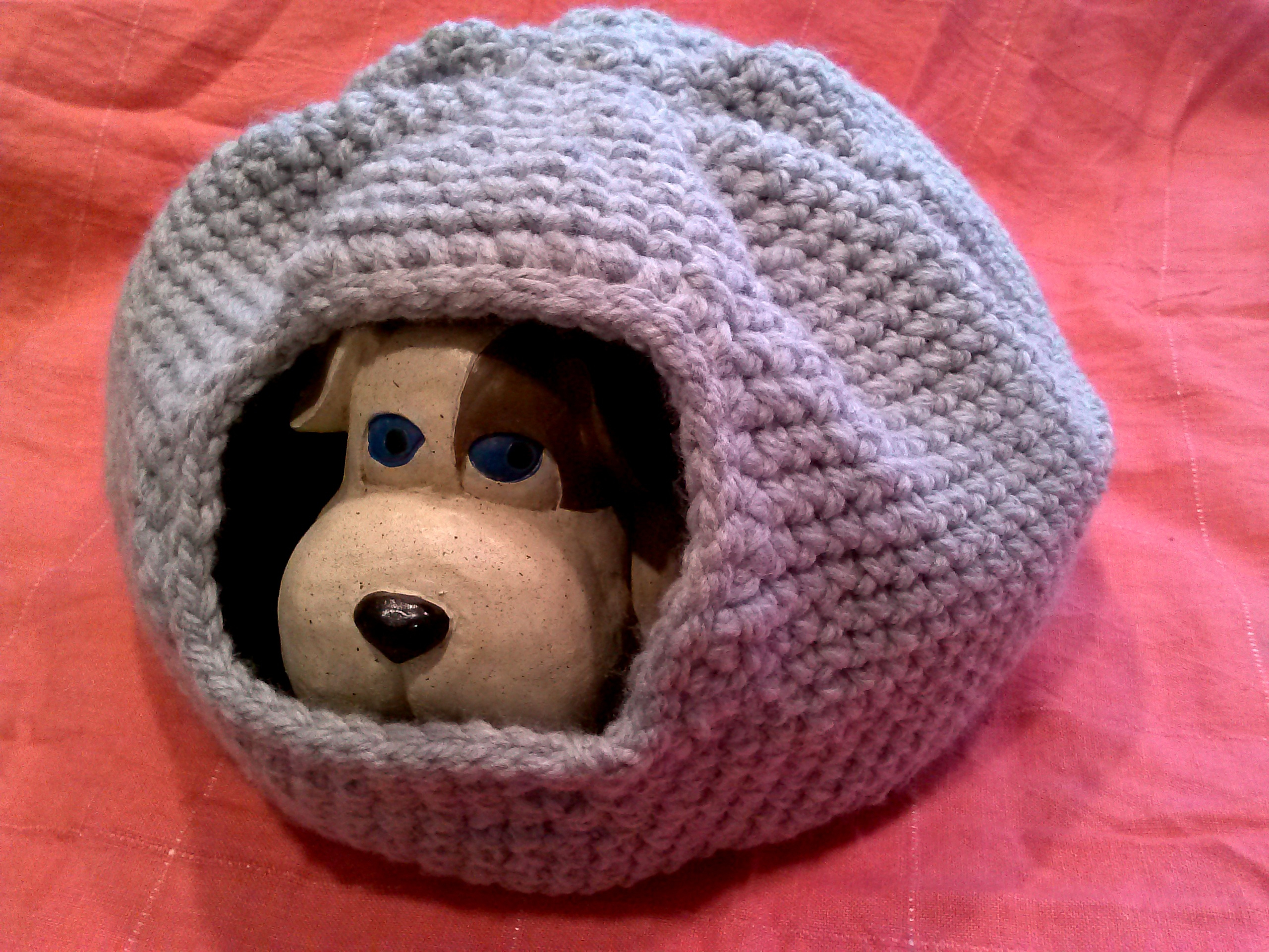 Crochet Cat Bed Pattern Free Crocheted Cat Bed A Place For Learning