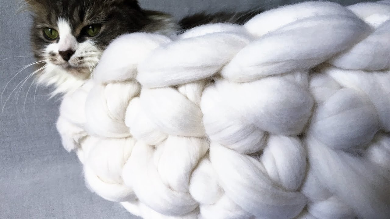 Crochet Cat Bed Pattern Free Hand Crochet Merino Wool Cat Bed In 20 Minutesbecozi Youtube