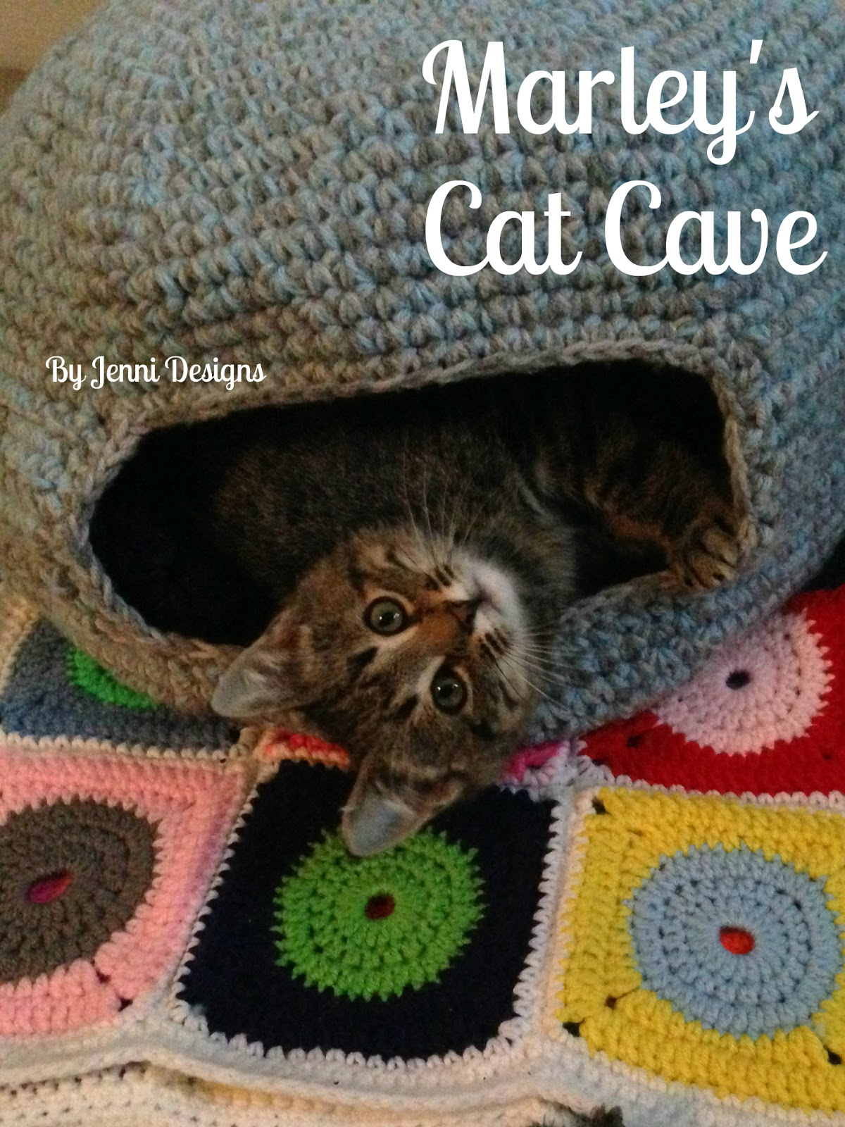 Crochet Cat Bed Pattern Free Jenni Designs Free Crochet Pattern Marleys Cat Cave Or Bed