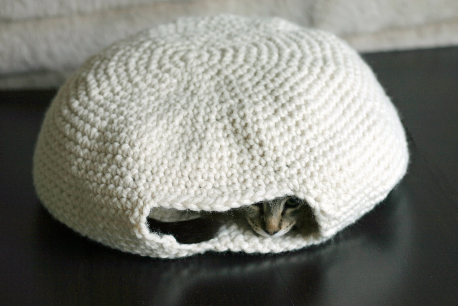 Crochet Cat Bed Pattern Free The Dapper Toad An Oven For My Muffin