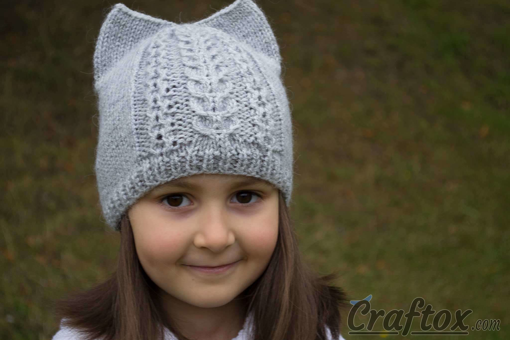 Crochet Cat Hat Pattern Knit Cat Ear Hat Free Pattern