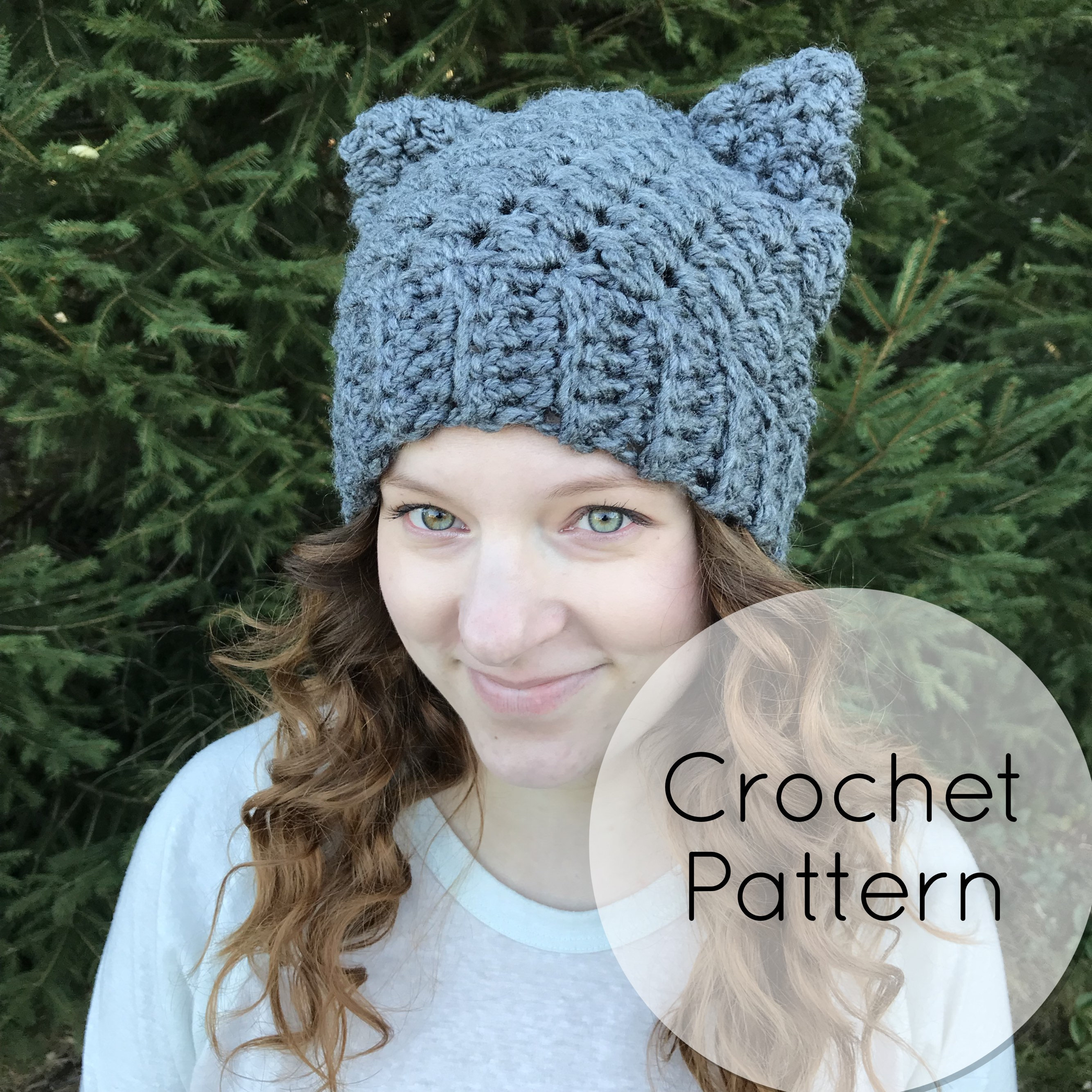 Crochet Cat Hat Pattern Pdf Crochet Beanie Hat Patterncozywinter Hatcat Ears3 Etsy