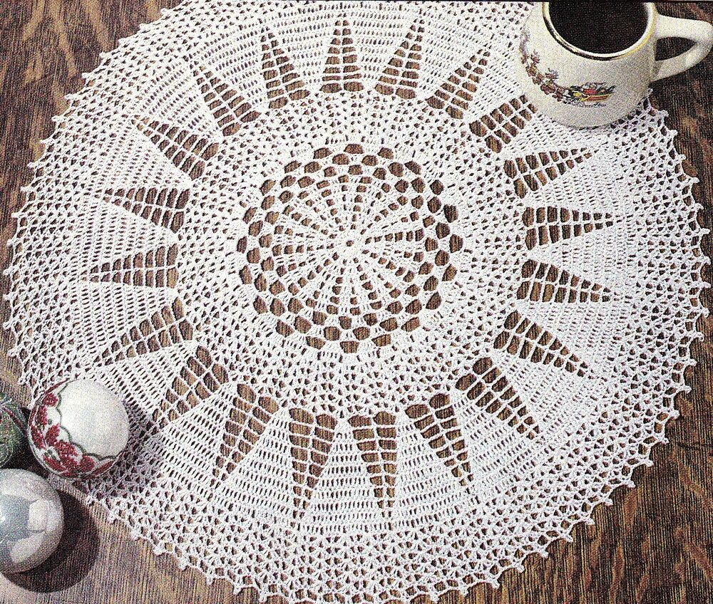 Crochet Centerpiece Pattern Beautiful Winter Sunshine Centerpiece Doilycrochet Pattern