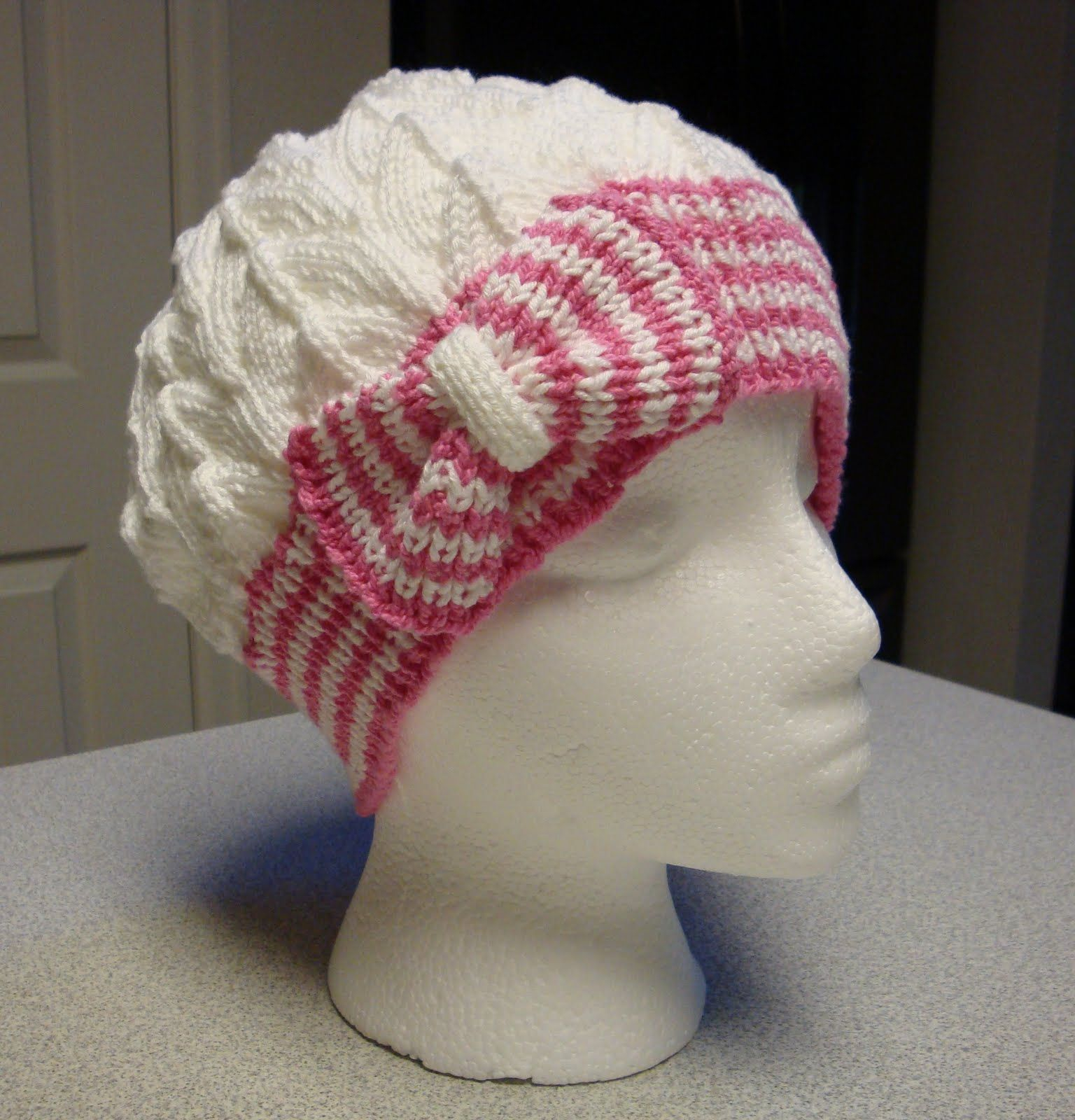 Crochet Chemo Caps Free Patterns Free Pattern Knit Cloche Kims Knitting Korner Cutest Hat Ever
