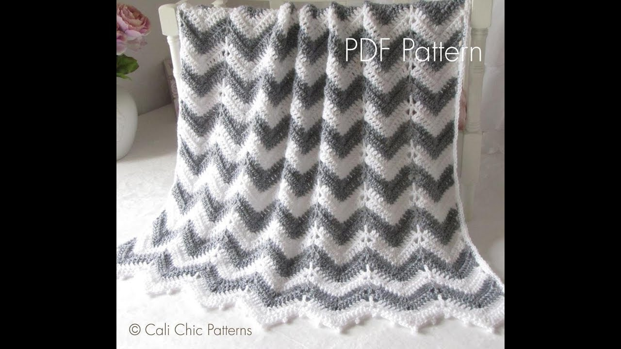 Crochet Chevron Baby Blanket Free Pattern Chevron Crochet Ba Blanket Pattern Presentation Youtube