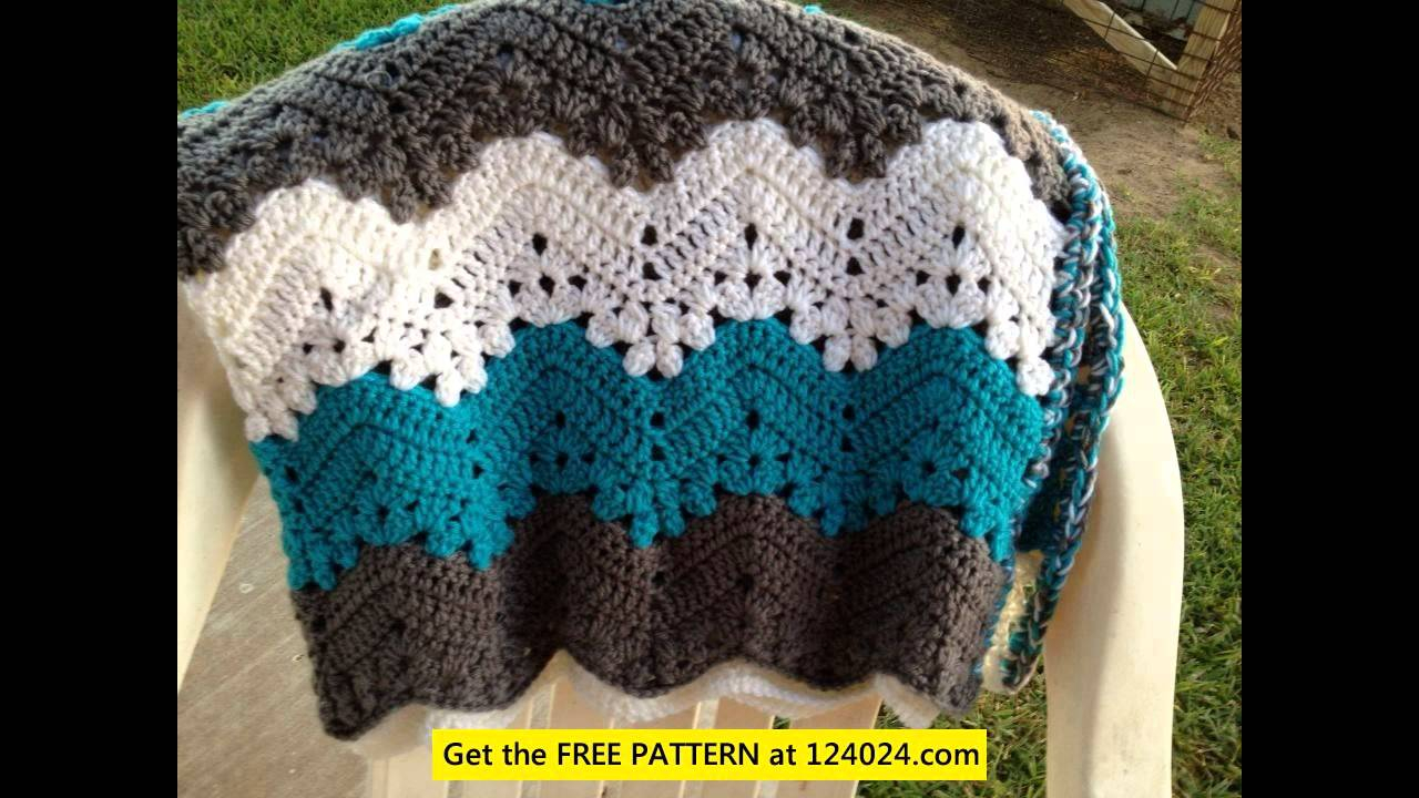 Crochet Chevron Baby Blanket Free Pattern Crochet Chevron Ba Blanket Pattern Youtube