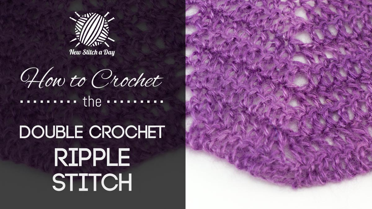 Crochet Chevron Pattern The Classic Double Crochet Ripple Stitch Crochet Stitch 226