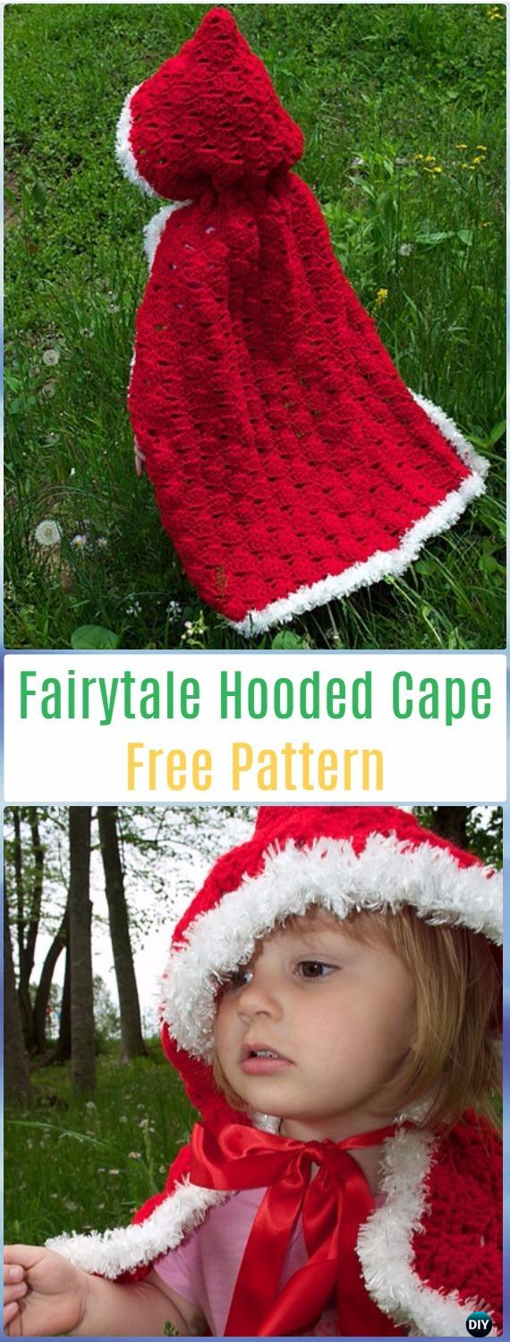 Crochet Cloak With Hood Pattern Crochet Kids Capes Poncho Free Patterns Instructions