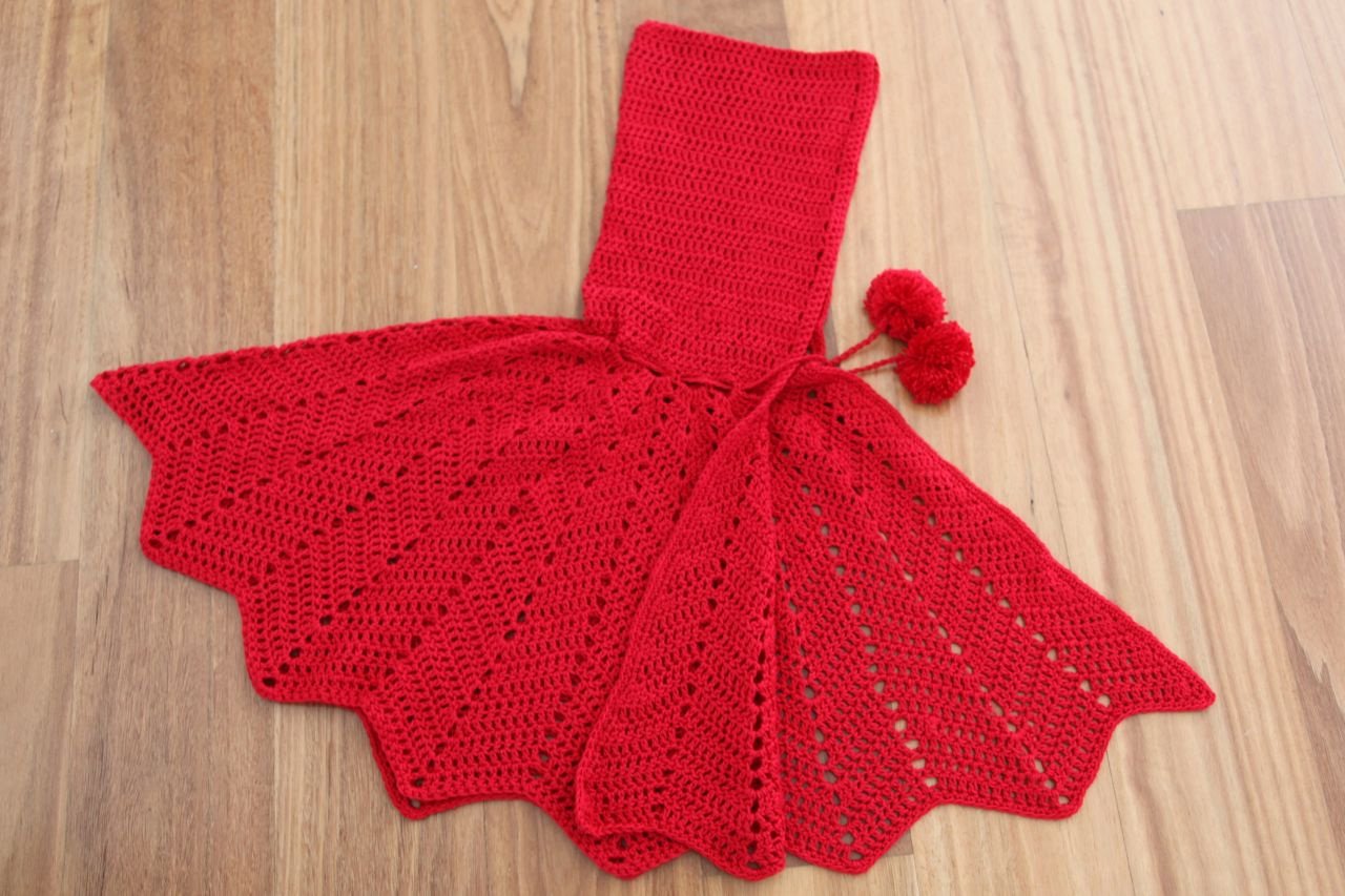 Crochet Cloak With Hood Pattern Little Red Riding Hood Crochet Cape