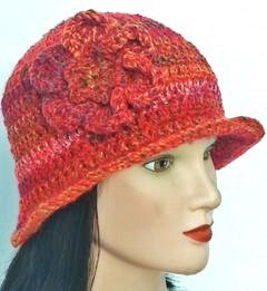 Crochet Cloche Hat Pattern Crocheted Ladies Cloche Hat Festival Hippy Vintage Cowl Scarf Gloves