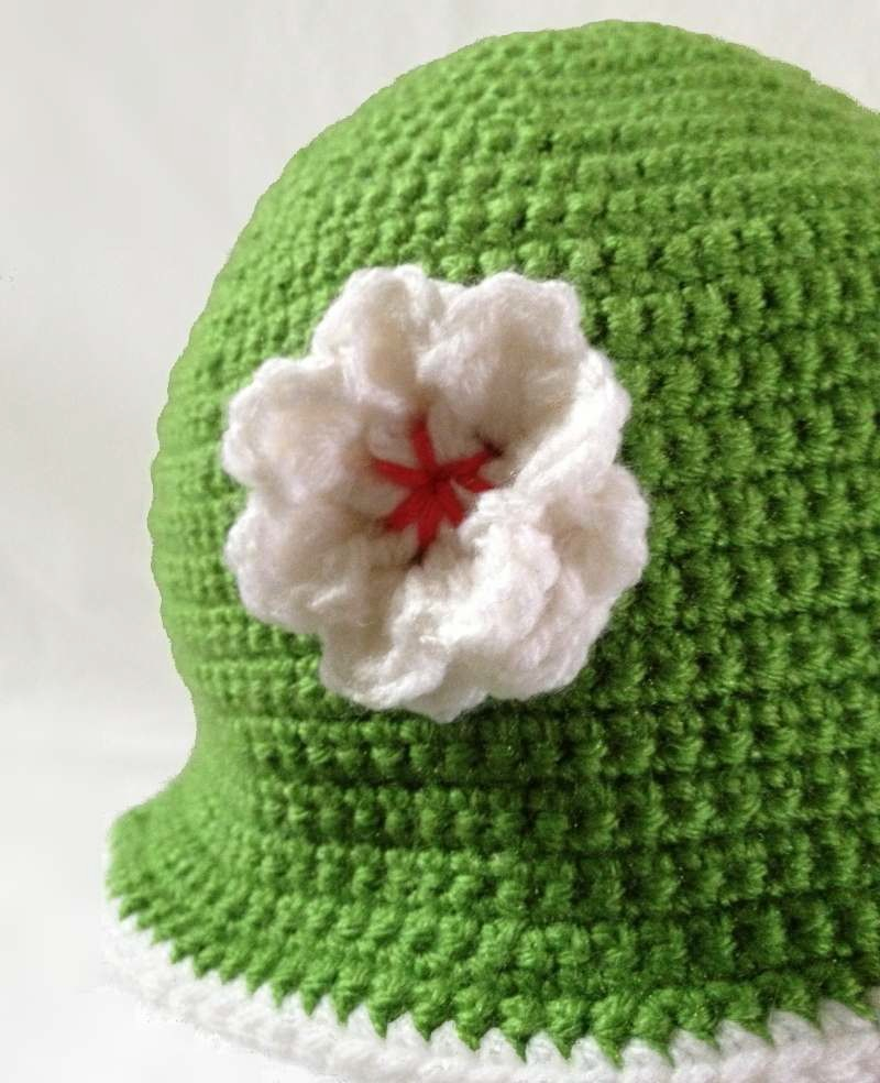 Crochet Cloche Hat Pattern Free Crochet Pattern Cloche Hat With Flower Crafts