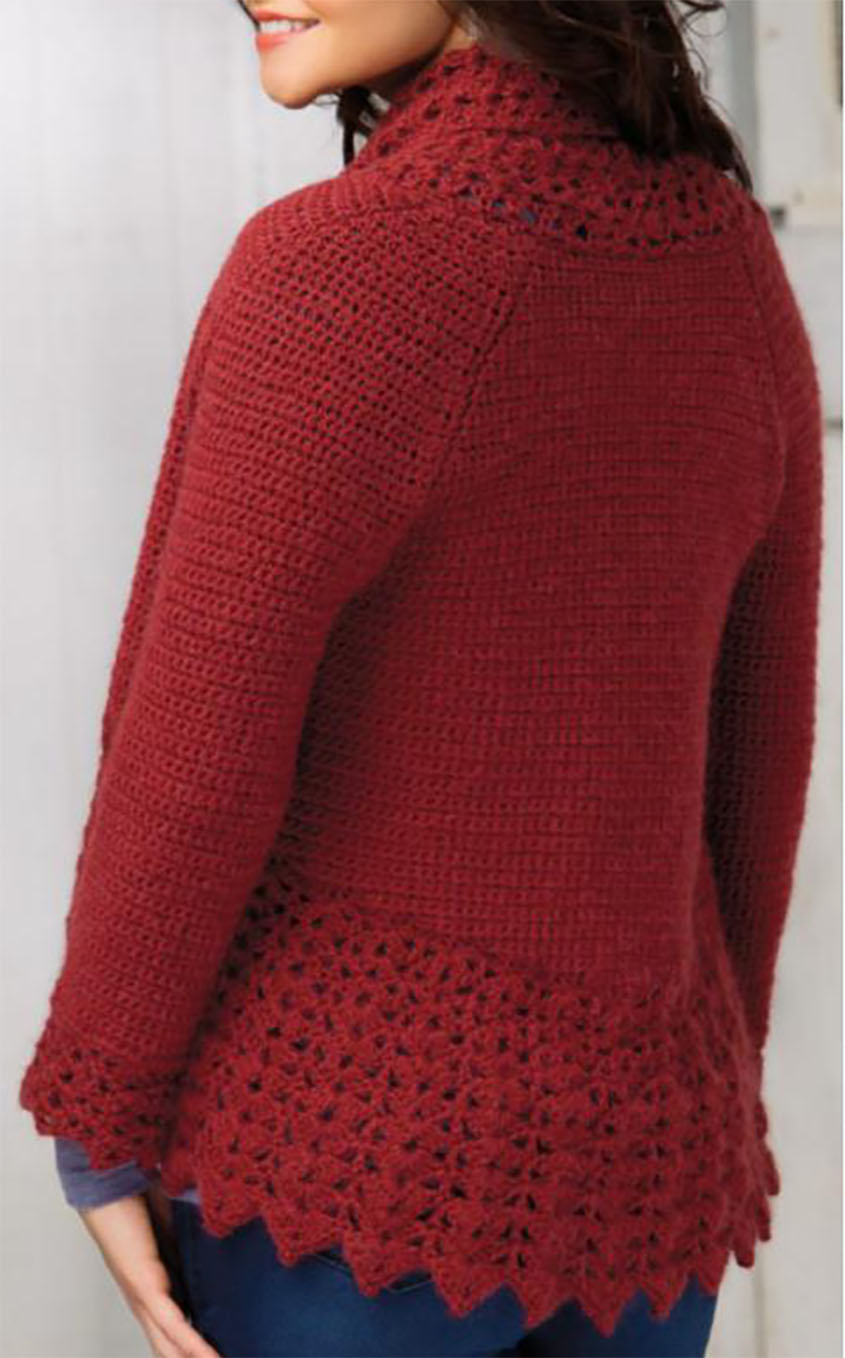 Crochet Coat Pattern Crochet Raglan Cardigan Pattern