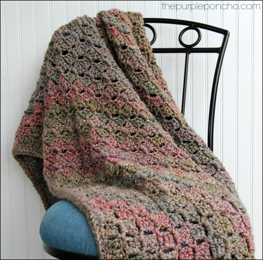 Crochet Corner To Corner Blanket Pattern Crochet Corner To Corner Throw With Rope Edging Free Patterns
