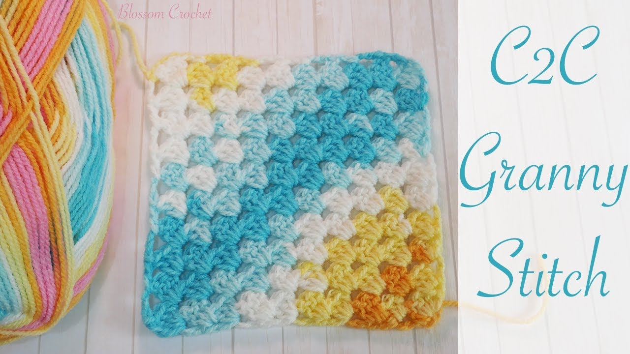 Crochet Corner To Corner Blanket Pattern Easy Crochet Corner To Corner Granny Square Blanket Youtube