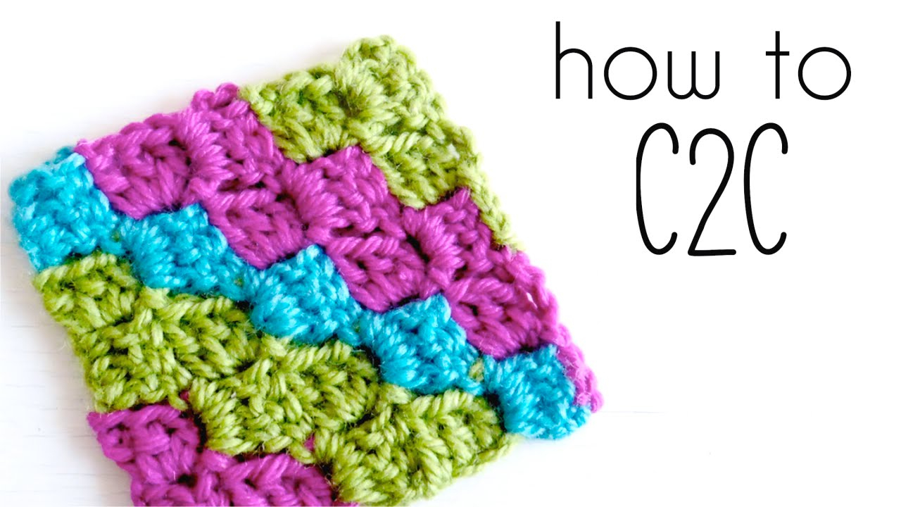 Crochet Corner To Corner Blanket Pattern How To Crochet C2c Corner To Corner Crochet Tutorial Crochet