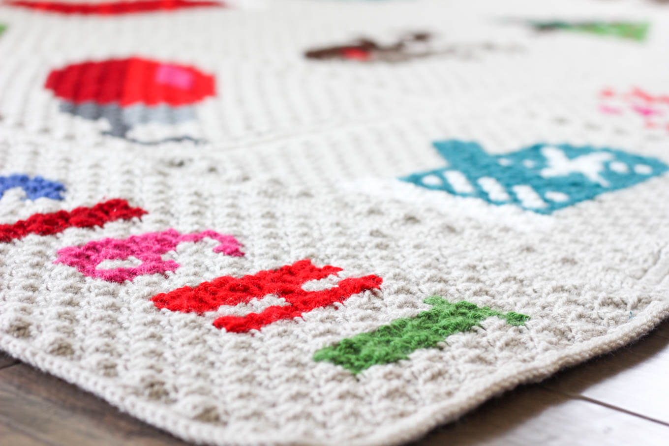 Crochet Corner To Corner Blanket Pattern Modern C2c Crochet Christmas Afghan Free Pattern