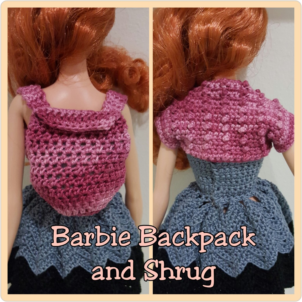 Crochet Cotton Shrug Pattern Barbie Backpack And Berry Stitched Shrug Free Crochet Pattern