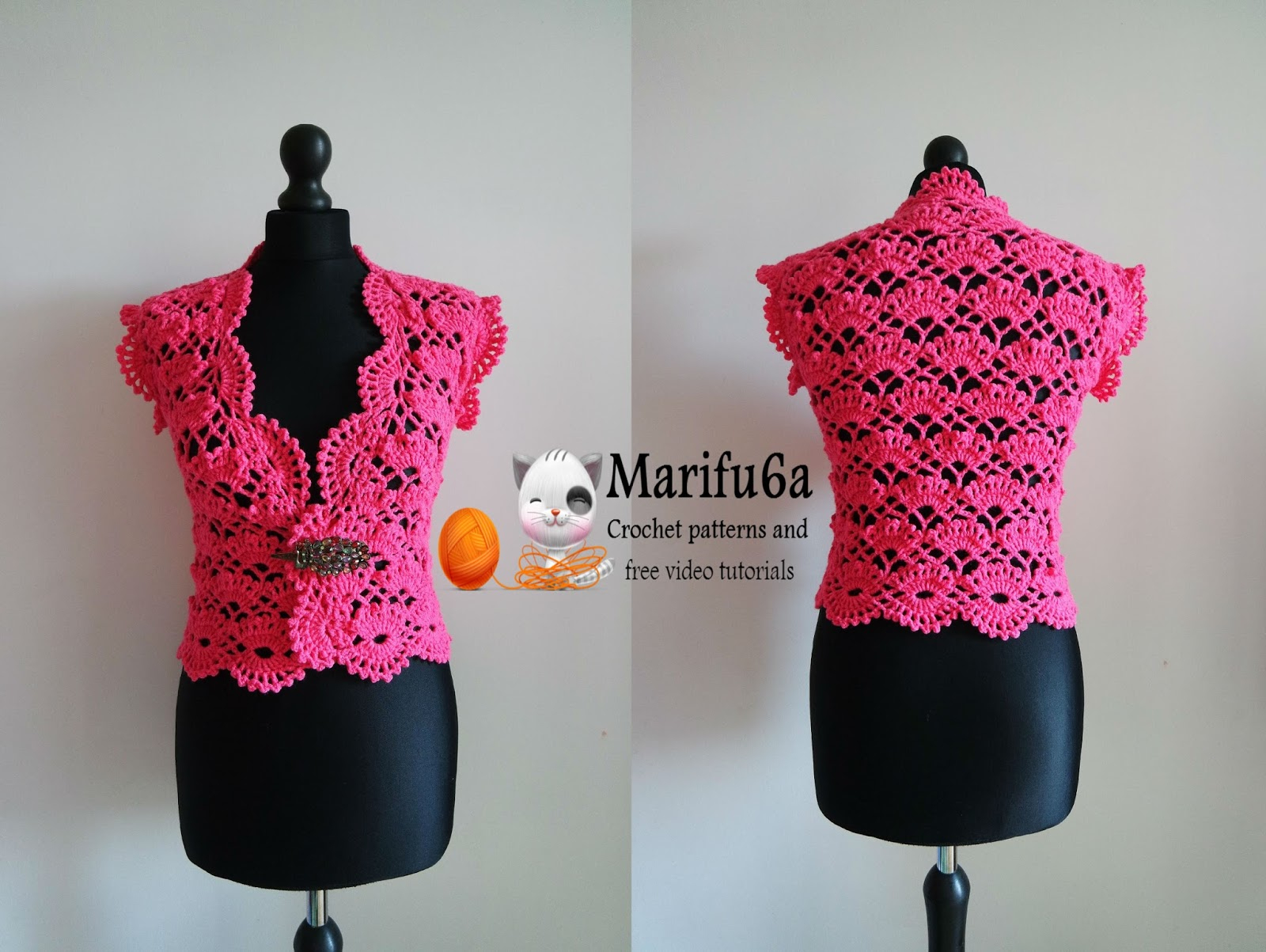 Crochet Cotton Shrug Pattern Free Crochet Patterns And Video Tutorials How To Crochet Elegant