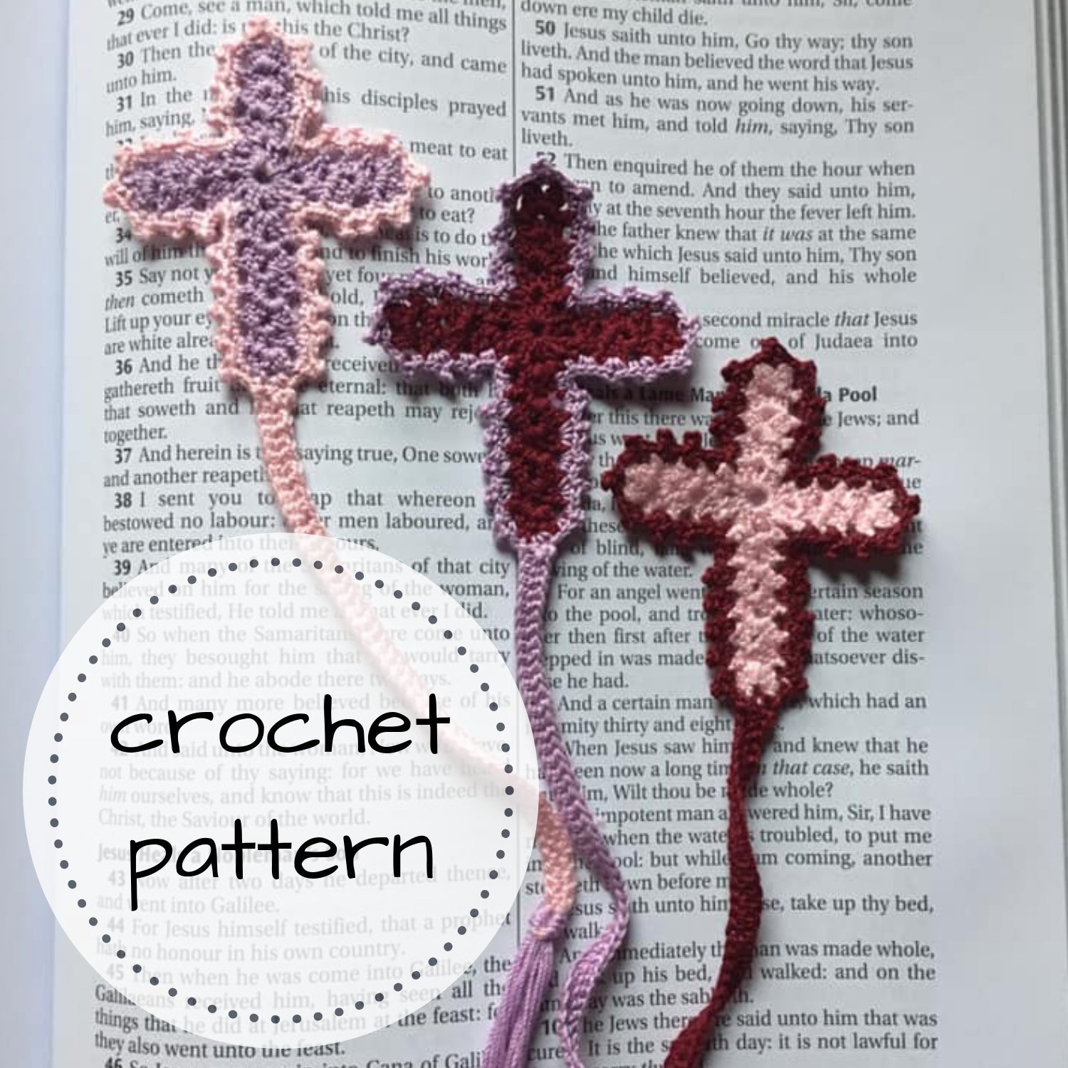 Crochet Cross Pattern Crochet Cross Bookmark Pattern Crochet Bookmark Cross Etsy