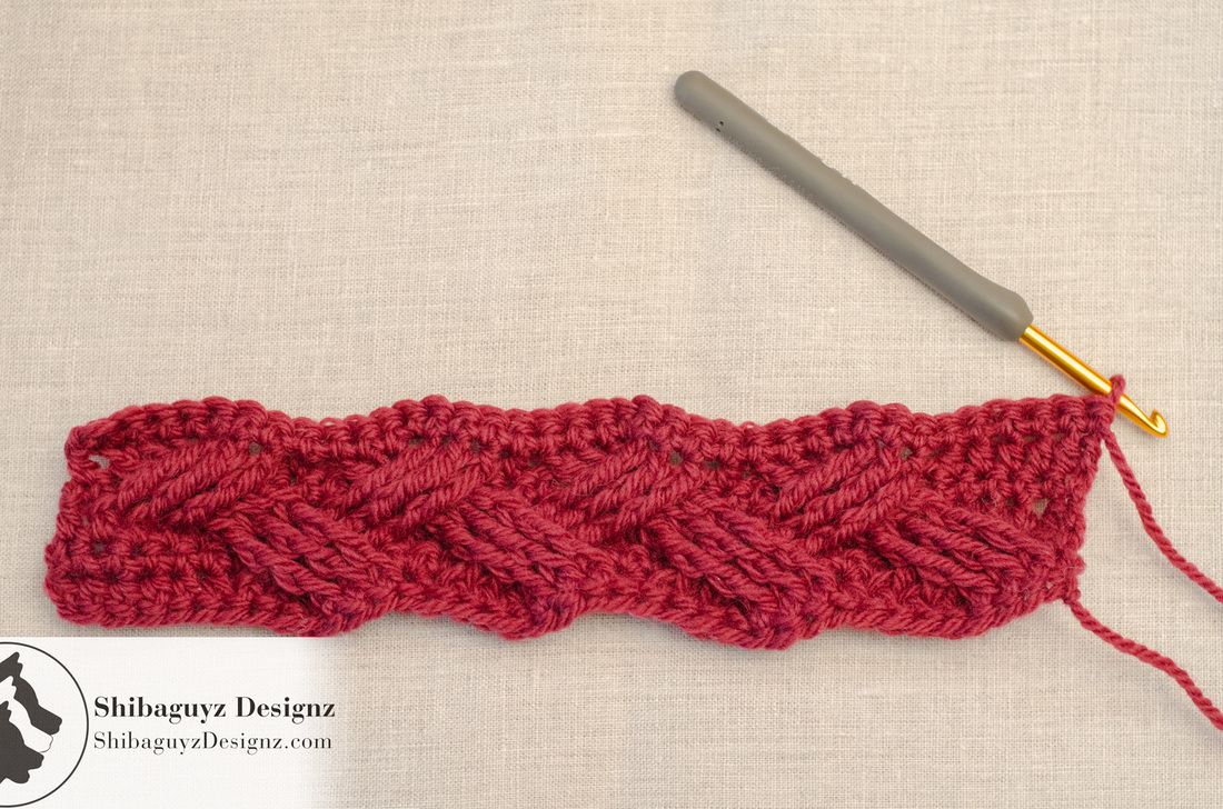 Crochet Cross Pattern How To Make The Double Treble Right Cross Crochet Cable For The