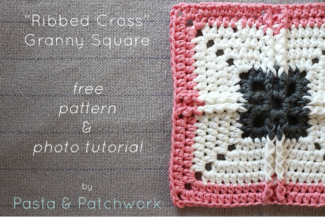Crochet Cross Pattern Ribbed Cross Granny Square Free Crochet Pattern Photo Tutorial