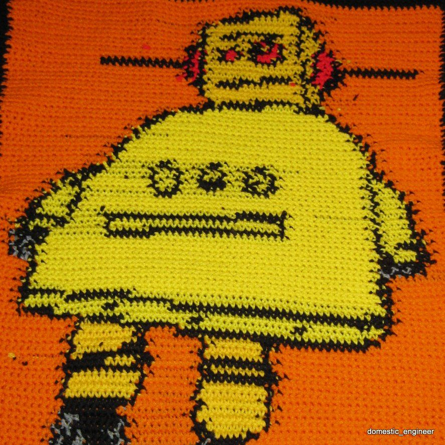 Crochet Cross Pattern Robo Blanket Crochet A Blanket Using A Cross Stitch Pattern 3