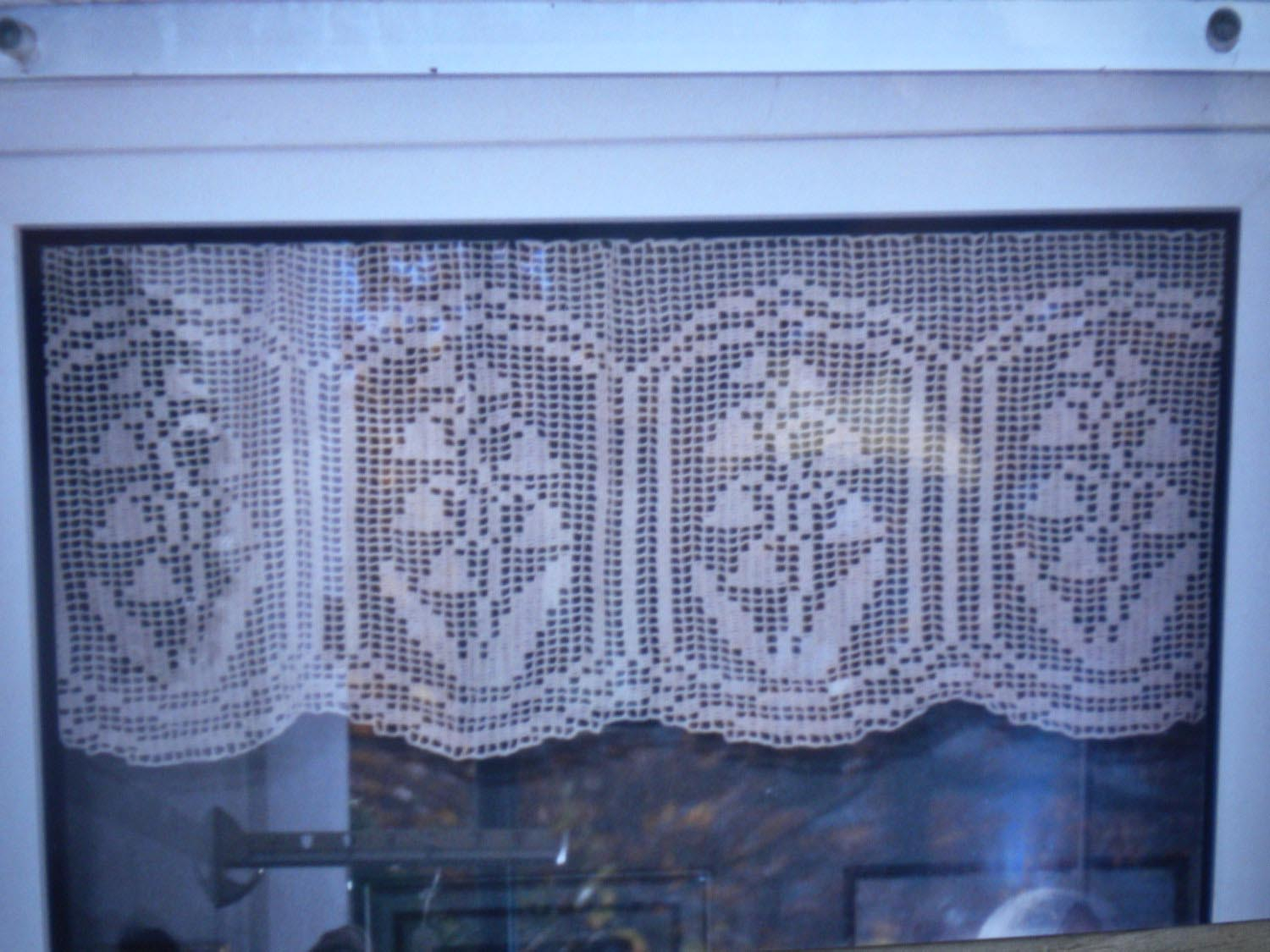 Crochet Curtain Patterns Filet Crochet Curtain Patterns Free Window Treatments Design Ideas