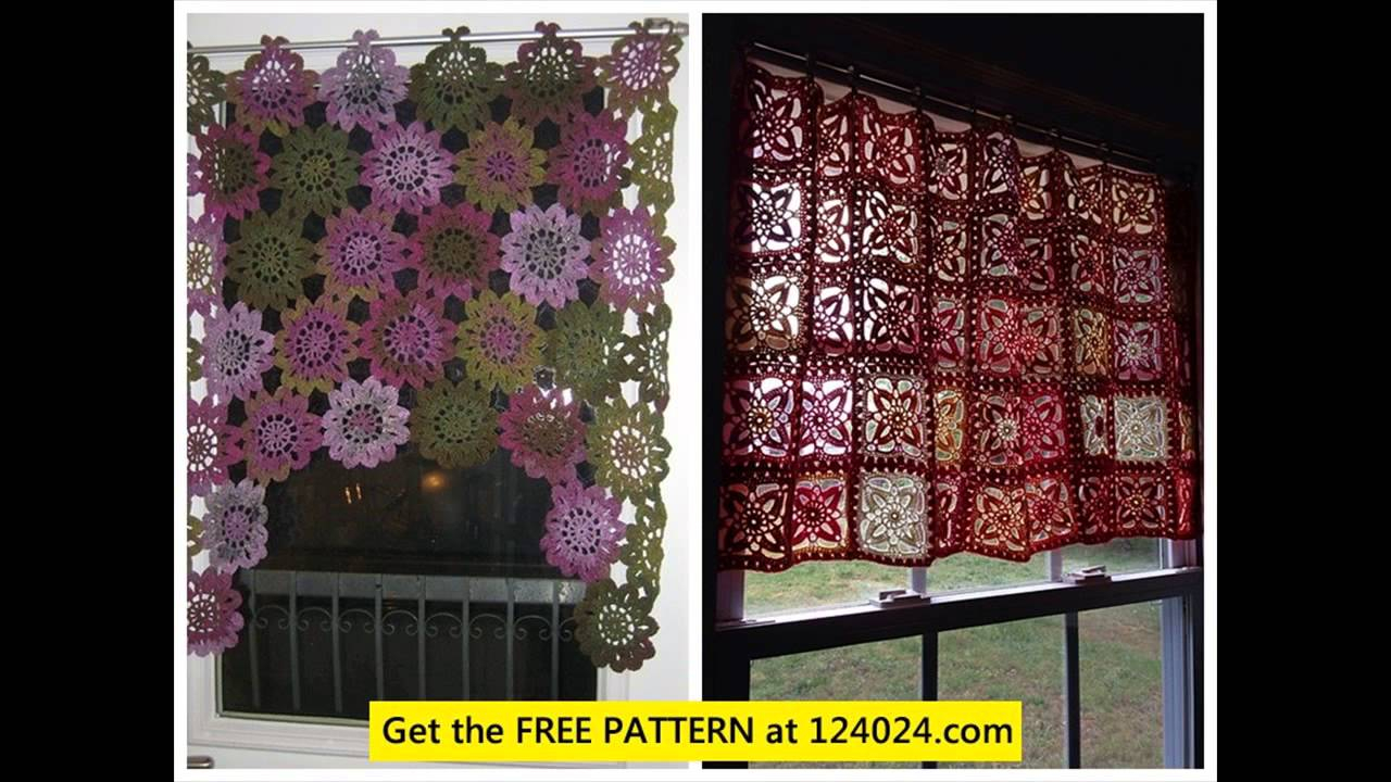 Crochet Curtain Patterns Filet Crochet Curtain Patterns Youtube