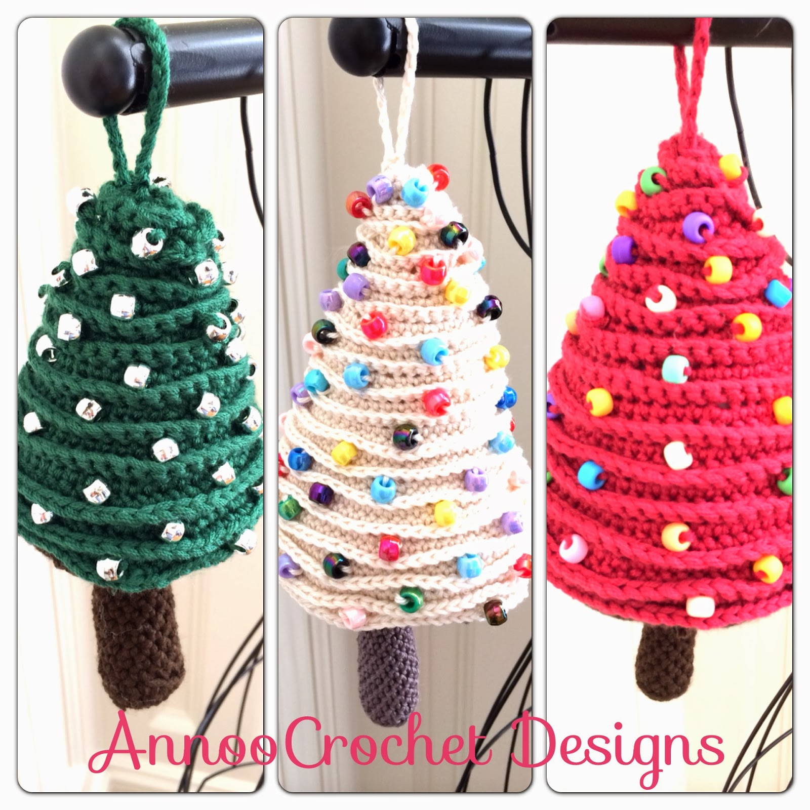 Crochet Decoration Patterns Annoos Crochet World Tree Ornaments Free Pattern