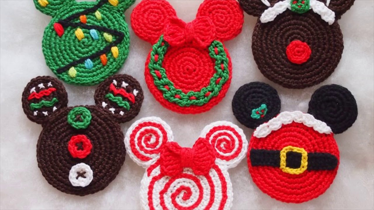 Crochet Decoration Patterns Crochet Christmas Wreath Ornament Pattern Youtube