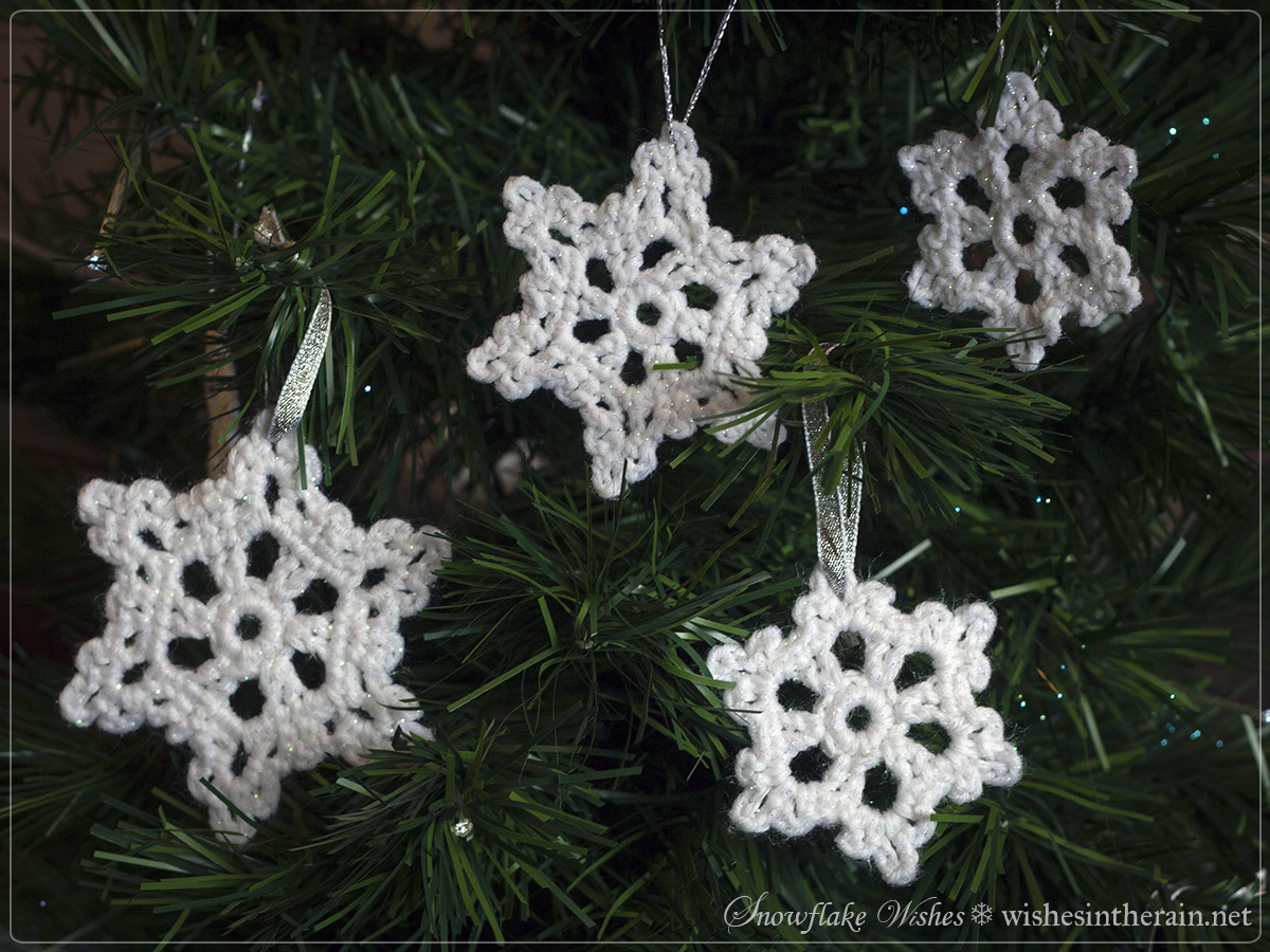 Crochet Decoration Patterns Free Pattern Snowflake Wishes 2 Wishes In The Rain