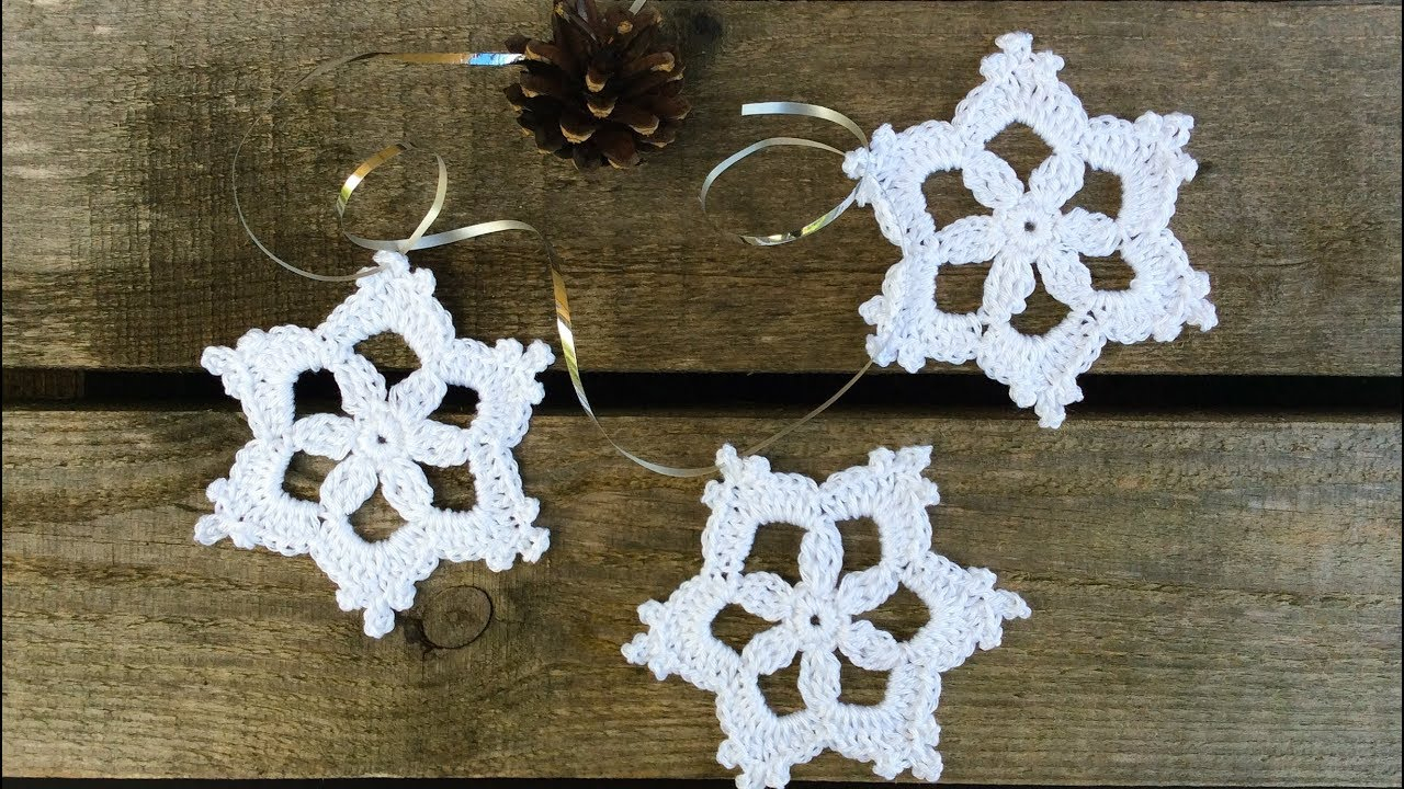 Crochet Decoration Patterns Kristinescrochets Easy Crochet Ornament Snowflake Free Pattern