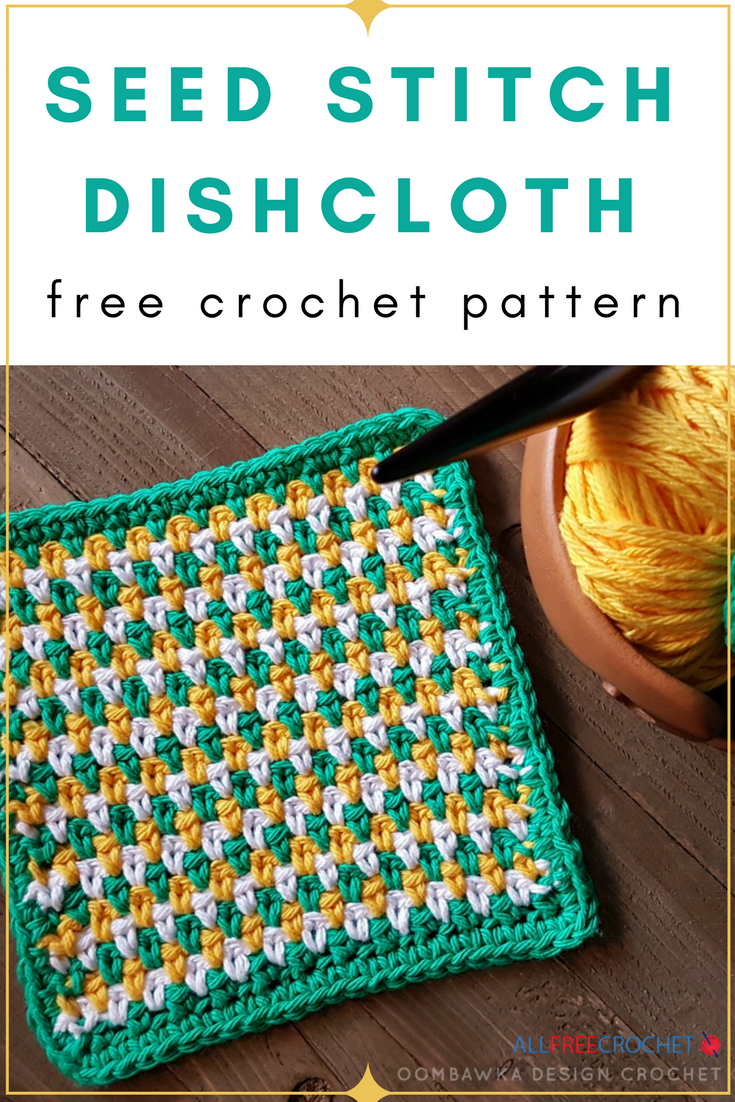 Crochet Dishcloth Free Pattern Seed Stitch Crochet Dishcloth Free Pattern Crochet Pinterest