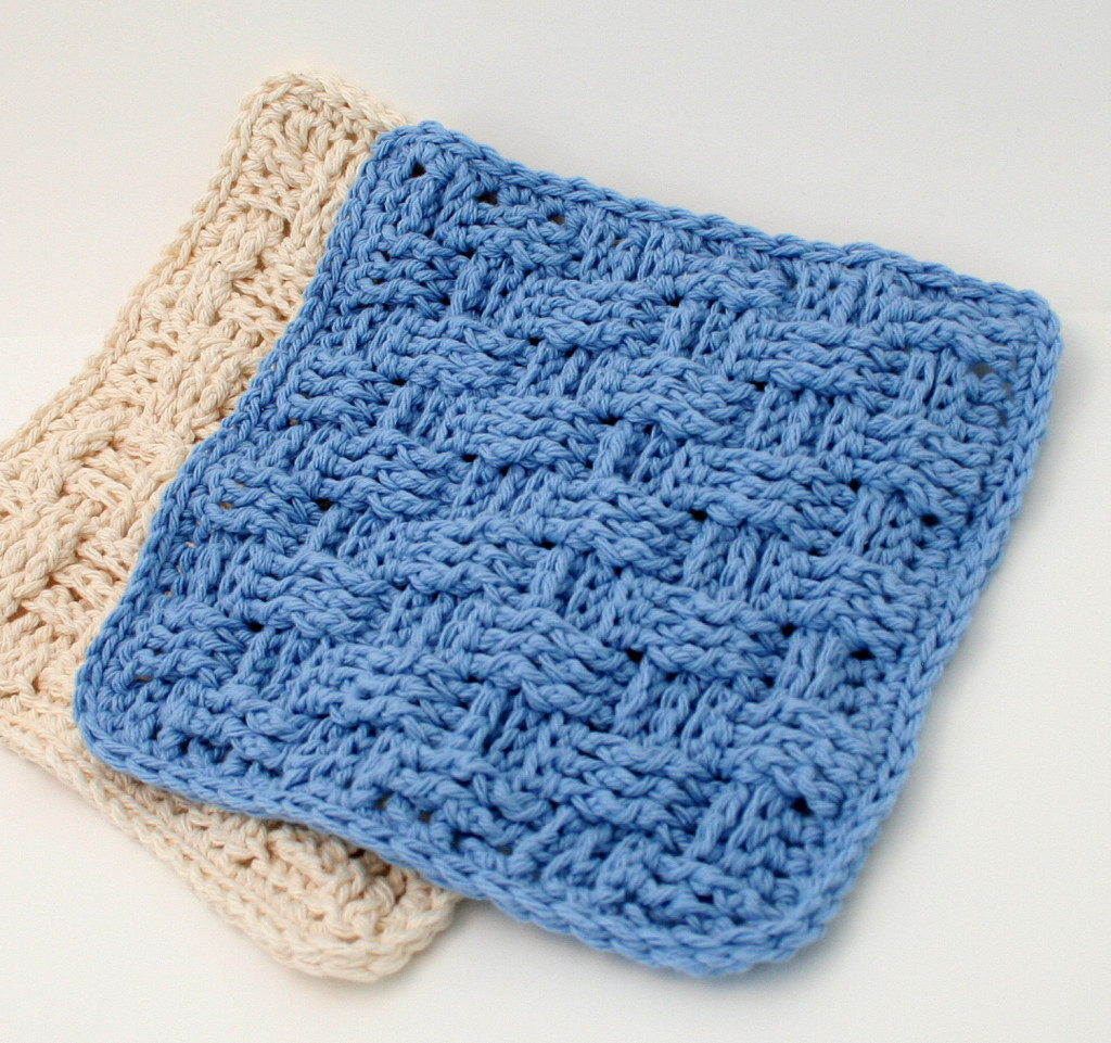 Crochet Dishcloth Pattern Basket Weave Dishcloth Pattern Crochet